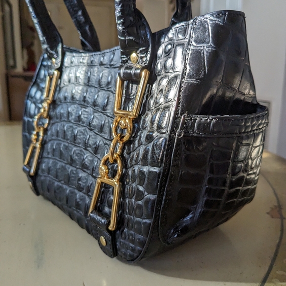 DEBBIE BROOKS NEWYORK BLACK GATOR BAG - Picture 3 of 6